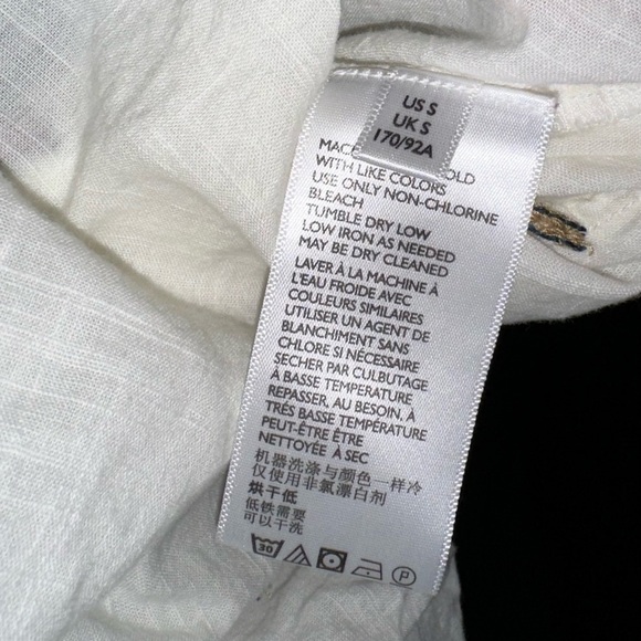 Free People Wind In Her Hair Boho Embroidered Cotton Beachy Peasant Top Sz S - Picture 8 of 9